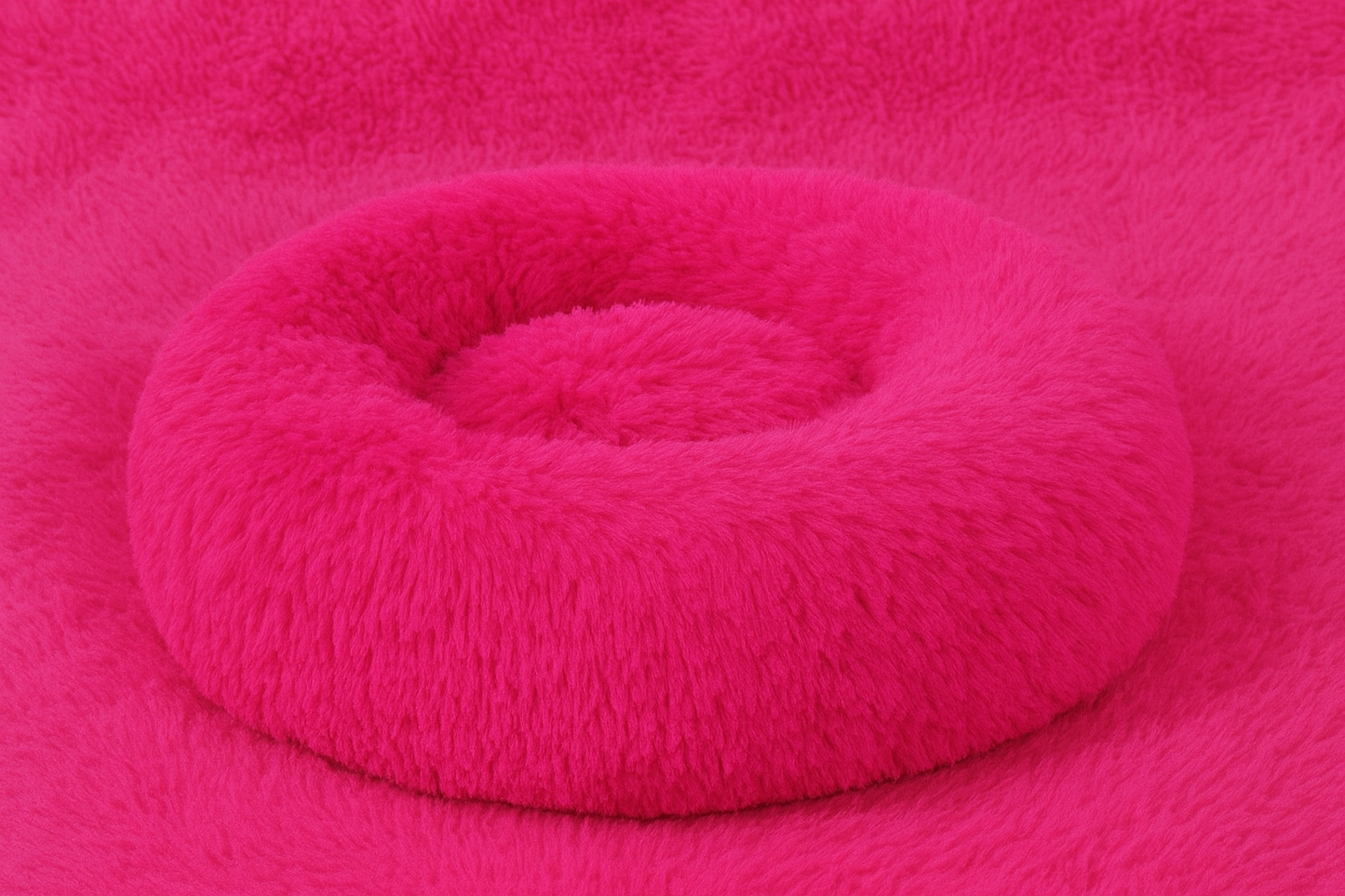 Plush Round Pet Bed