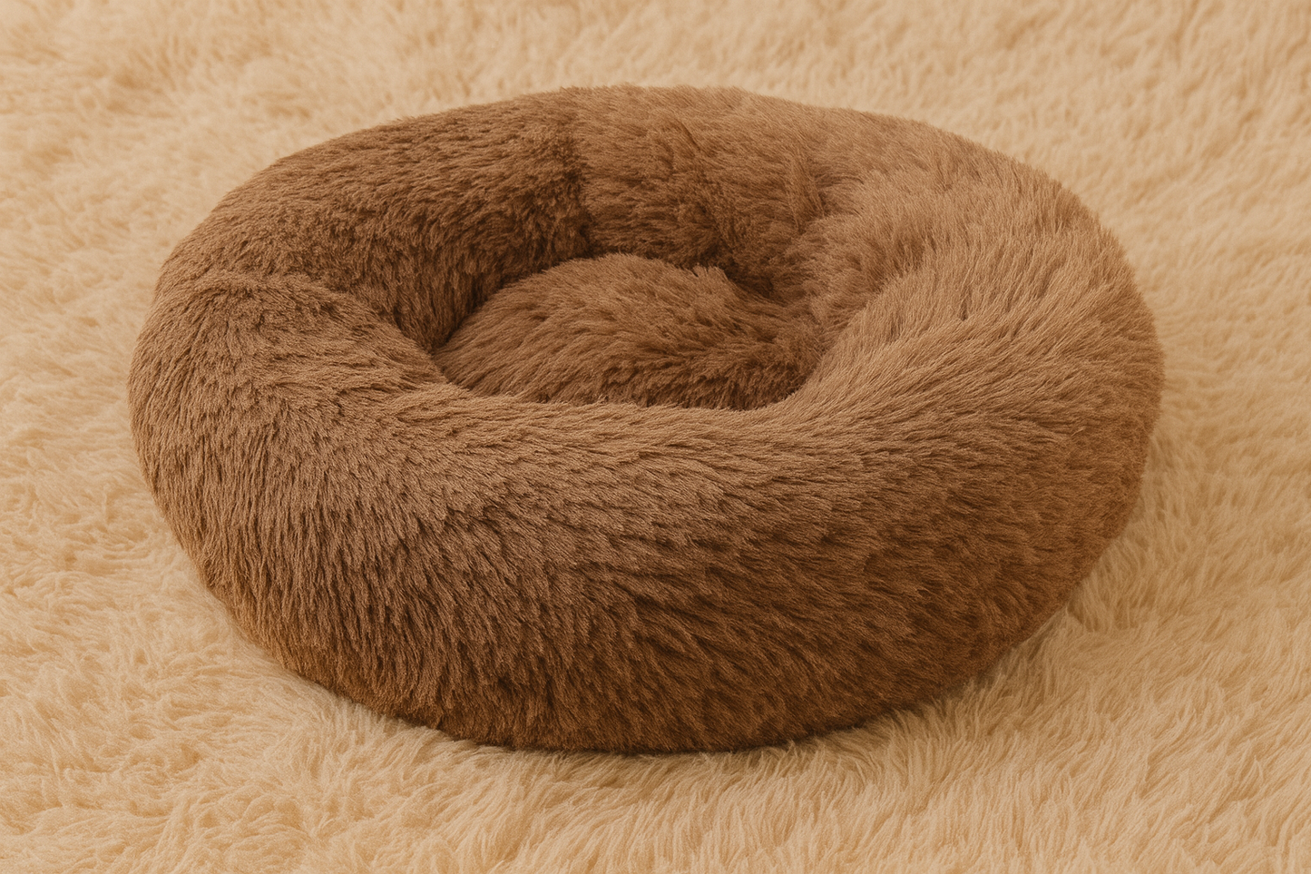 Plush Round Pet Bed